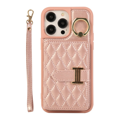 Horizontal Card Bag Ring Holder Phone Case with Dual Lanyard, For iPhone 14 Plus, For iPhone 14, For iPhone 14 Pro, For iPhone 14 Pro Max, For iPhone 13 Pro Max, For iPhone 13 Pro