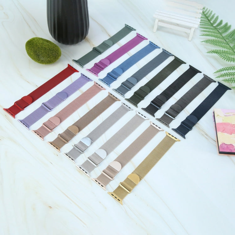 Milanese Metal Magnetic Watch Band, For Apple Watch SE 2022 40mm, For Apple Watch 9 45mm, For Apple Watch 9 41mm