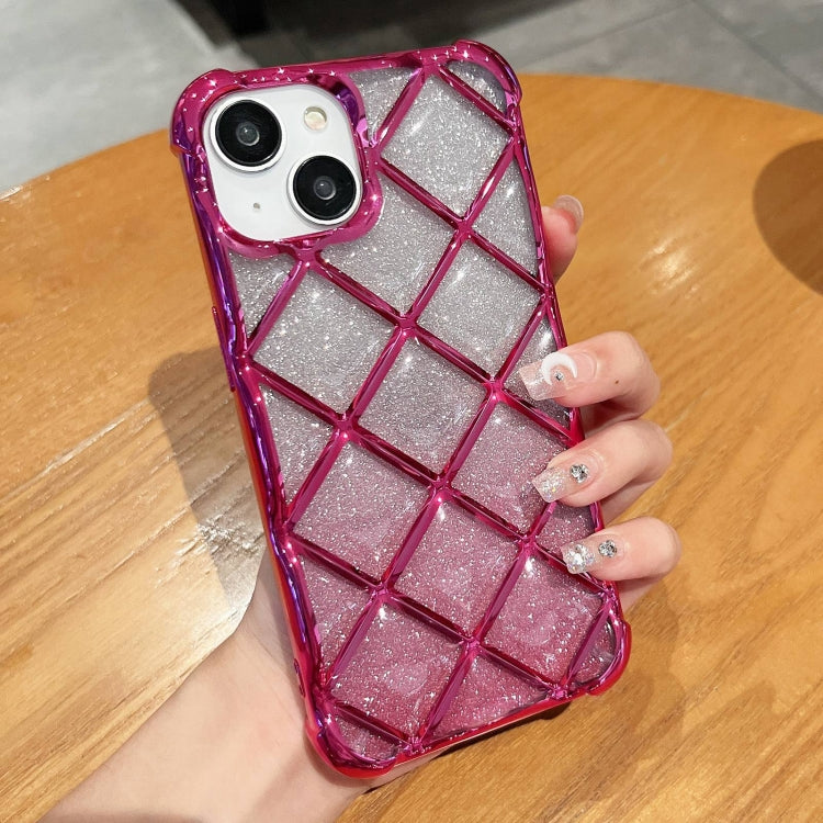 3D Diamond Lattice Laser Engraving Glitter Paper Phone Case, For iPhone 15 Pro Max, For iPhone 14 / 13, For iPhone 14 Pro, For iPhone 15 Pro, For iPhone 14 Pro Max, For iPhone 13 Pro Max, For iPhone 15, For iPhone 13 Pro