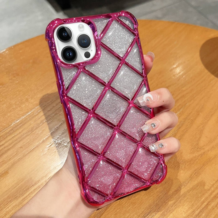 3D Diamond Lattice Laser Engraving Glitter Paper Phone Case, For iPhone 14 / 13, For iPhone 15 Pro Max, For iPhone 14 Pro, For iPhone 15 Pro, For iPhone 14 Pro Max, For iPhone 13 Pro Max, For iPhone 15, For iPhone 13 Pro