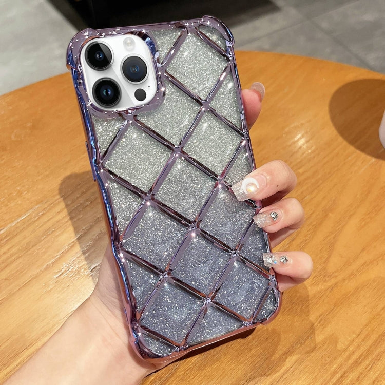 3D Diamond Lattice Laser Engraving Glitter Paper Phone Case, For iPhone 14 / 13, For iPhone 15 Pro Max, For iPhone 14 Pro, For iPhone 15 Pro, For iPhone 14 Pro Max, For iPhone 13 Pro Max, For iPhone 15, For iPhone 13 Pro