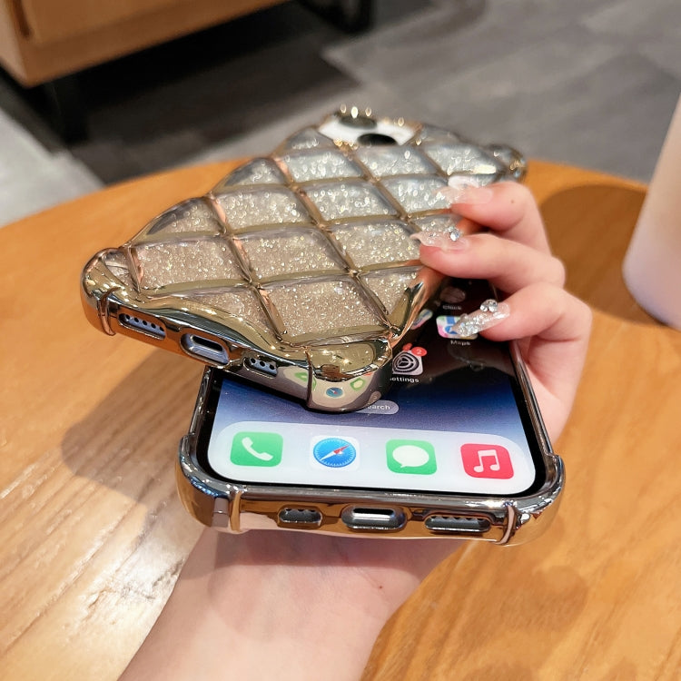 3D Diamond Lattice Laser Engraving Glitter Paper Phone Case, For iPhone 14 / 13, For iPhone 15 Pro Max, For iPhone 14 Pro, For iPhone 15 Pro, For iPhone 14 Pro Max, For iPhone 13 Pro Max, For iPhone 15, For iPhone 13 Pro
