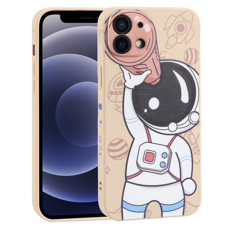 Spaceman Binoculars Phone Case, For iPhone 12 mini, For iPhone 11 Pro Max, For iPhone 11, For iPhone 11 Pro, For iPhone XS / X, For iPhone XR, For iPhone XS Max, For iPhone 8 Plus / 7 Plus