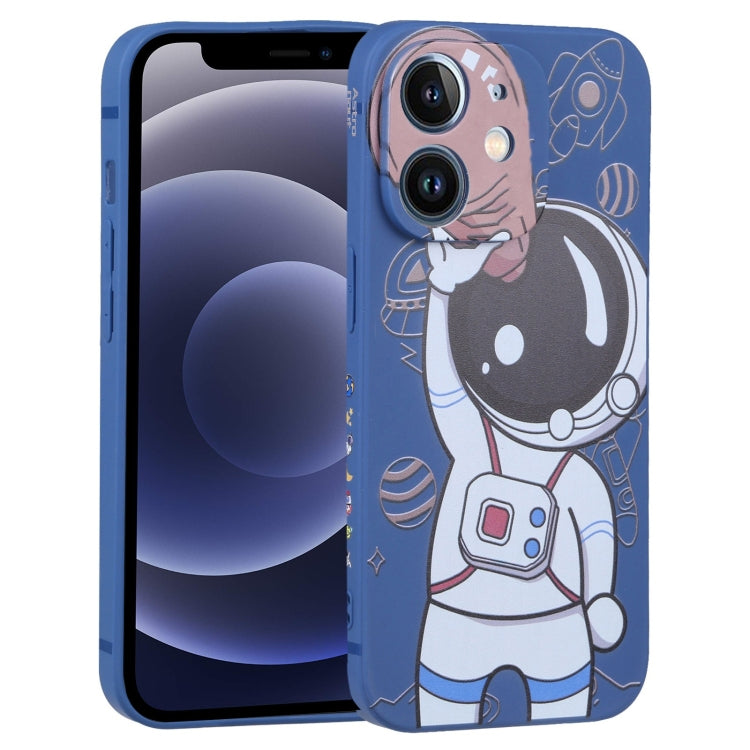 Spaceman Binoculars Phone Case, For iPhone 12 mini, For iPhone 11 Pro Max, For iPhone 11, For iPhone 11 Pro, For iPhone XS / X, For iPhone XR, For iPhone XS Max, For iPhone 8 Plus / 7 Plus