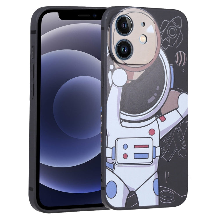 Spaceman Binoculars Phone Case, For iPhone 12 mini, For iPhone 11 Pro Max, For iPhone 11, For iPhone 11 Pro, For iPhone XS / X, For iPhone XR, For iPhone XS Max, For iPhone 8 Plus / 7 Plus