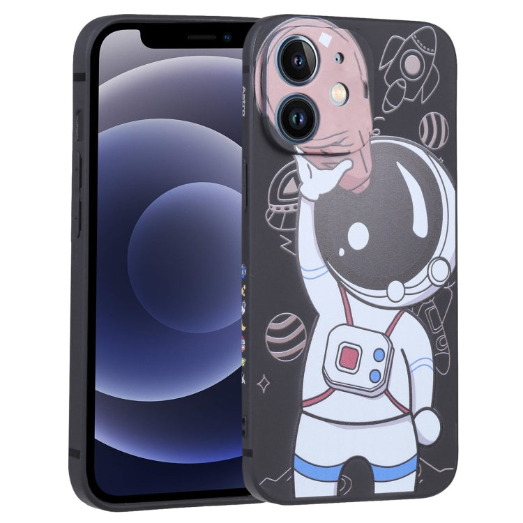 Spaceman Binoculars Phone Case, For iPhone 12 mini, For iPhone 11 Pro Max, For iPhone 11, For iPhone 11 Pro, For iPhone XS / X, For iPhone XR, For iPhone XS Max, For iPhone 8 Plus / 7 Plus