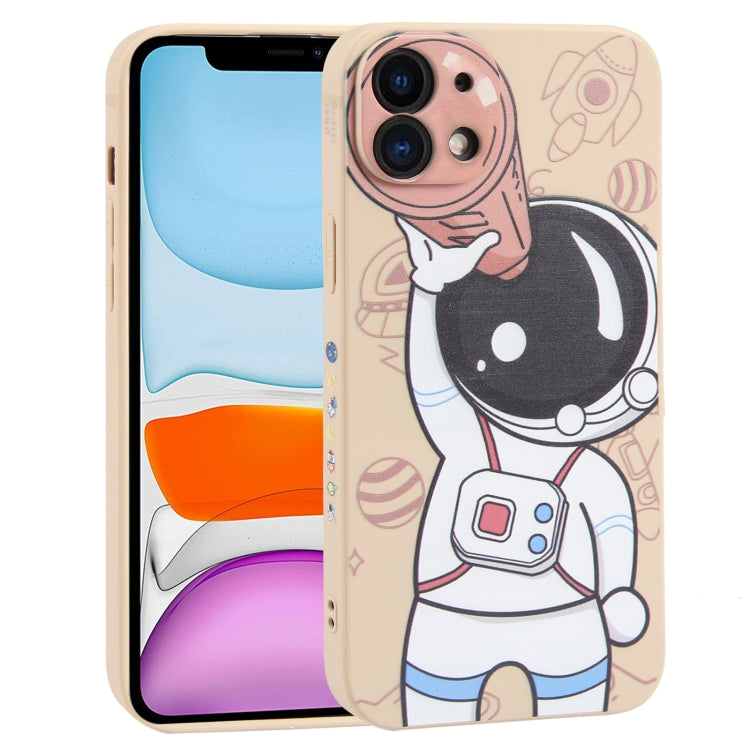 Spaceman Binoculars Phone Case, For iPhone 12 mini, For iPhone 11 Pro Max, For iPhone 11, For iPhone 11 Pro, For iPhone XS / X, For iPhone XR, For iPhone XS Max, For iPhone 8 Plus / 7 Plus