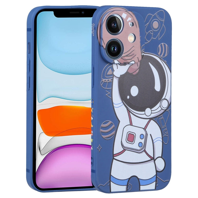 Spaceman Binoculars Phone Case, For iPhone 12 mini, For iPhone 11 Pro Max, For iPhone 11, For iPhone 11 Pro, For iPhone XS / X, For iPhone XR, For iPhone XS Max, For iPhone 8 Plus / 7 Plus