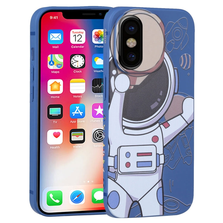 Spaceman Binoculars Phone Case, For iPhone 12 mini, For iPhone 11 Pro Max, For iPhone 11, For iPhone 11 Pro, For iPhone XS / X, For iPhone XR, For iPhone XS Max, For iPhone 8 Plus / 7 Plus