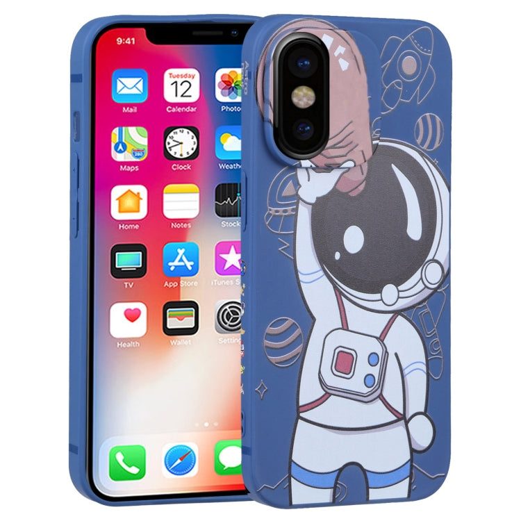 Spaceman Binoculars Phone Case, For iPhone 12 mini, For iPhone 11 Pro Max, For iPhone 11, For iPhone 11 Pro, For iPhone XS / X, For iPhone XR, For iPhone XS Max, For iPhone 8 Plus / 7 Plus