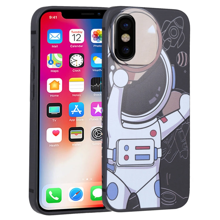 Spaceman Binoculars Phone Case, For iPhone 12 mini, For iPhone 11 Pro Max, For iPhone 11, For iPhone 11 Pro, For iPhone XS / X, For iPhone XR, For iPhone XS Max, For iPhone 8 Plus / 7 Plus