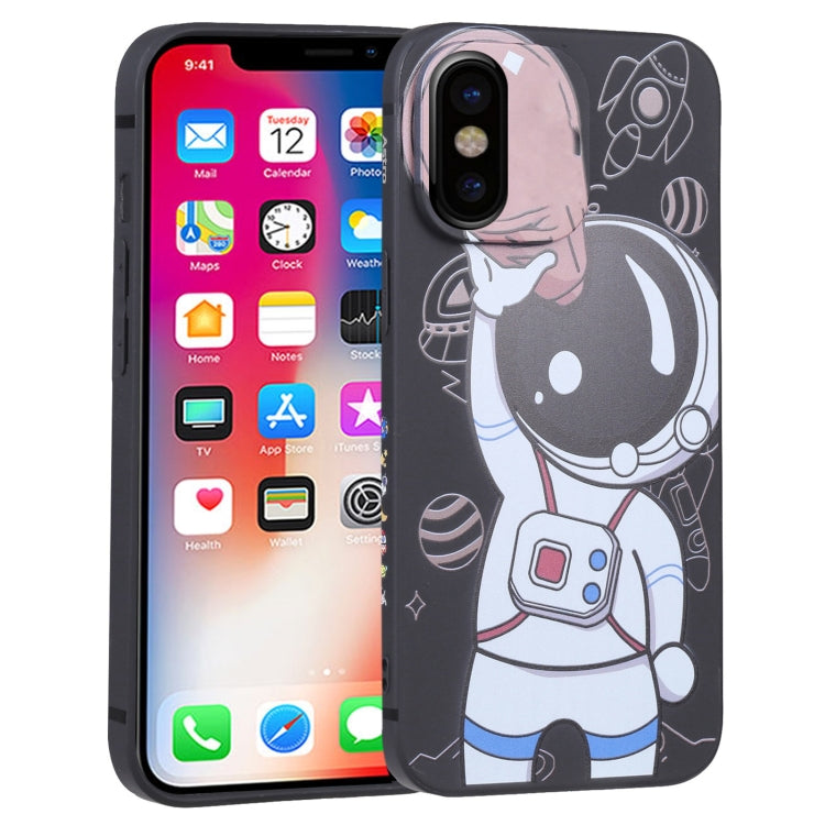 Spaceman Binoculars Phone Case, For iPhone 12 mini, For iPhone 11 Pro Max, For iPhone 11, For iPhone 11 Pro, For iPhone XS / X, For iPhone XR, For iPhone XS Max, For iPhone 8 Plus / 7 Plus