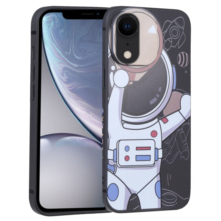 Spaceman Binoculars Phone Case, For iPhone 12 mini, For iPhone 11 Pro Max, For iPhone 11, For iPhone 11 Pro, For iPhone XS / X, For iPhone XR, For iPhone XS Max, For iPhone 8 Plus / 7 Plus