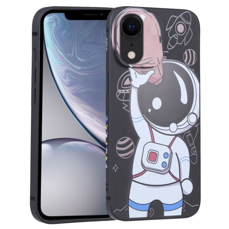 Spaceman Binoculars Phone Case, For iPhone 12 mini, For iPhone 11 Pro Max, For iPhone 11, For iPhone 11 Pro, For iPhone XS / X, For iPhone XR, For iPhone XS Max, For iPhone 8 Plus / 7 Plus