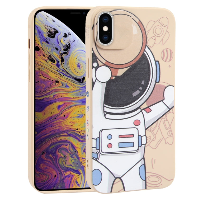 Spaceman Binoculars Phone Case, For iPhone 12 mini, For iPhone 11 Pro Max, For iPhone 11, For iPhone 11 Pro, For iPhone XS / X, For iPhone XR, For iPhone XS Max, For iPhone 8 Plus / 7 Plus