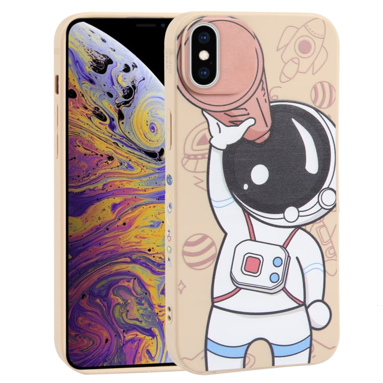 Spaceman Binoculars Phone Case, For iPhone 12 mini, For iPhone 11 Pro Max, For iPhone 11, For iPhone 11 Pro, For iPhone XS / X, For iPhone XR, For iPhone XS Max, For iPhone 8 Plus / 7 Plus