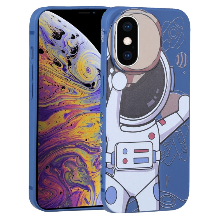 Spaceman Binoculars Phone Case, For iPhone 12 mini, For iPhone 11 Pro Max, For iPhone 11, For iPhone 11 Pro, For iPhone XS / X, For iPhone XR, For iPhone XS Max, For iPhone 8 Plus / 7 Plus