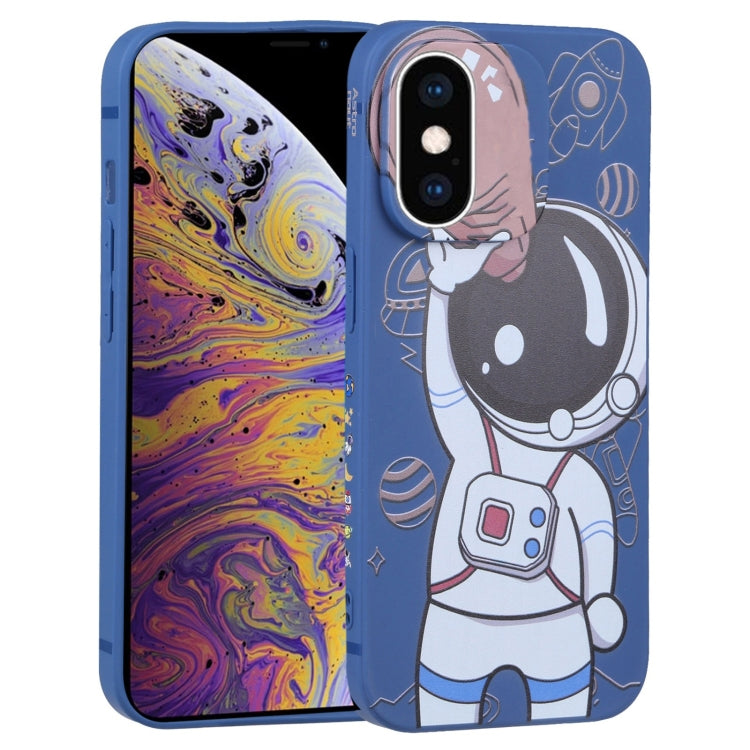 Spaceman Binoculars Phone Case, For iPhone 12 mini, For iPhone 11 Pro Max, For iPhone 11, For iPhone 11 Pro, For iPhone XS / X, For iPhone XR, For iPhone XS Max, For iPhone 8 Plus / 7 Plus