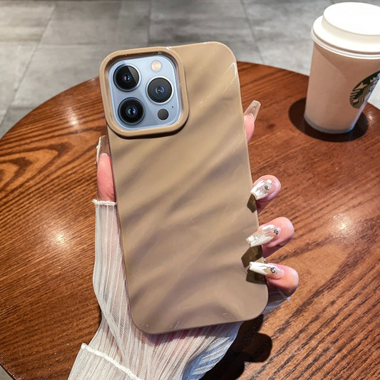 Solid Color Wave Texture TPU Phone Case, For iPhone 13 Pro Max, For iPhone 13 Pro, For iPhone 12 / 12 Pro, For iPhone 12 Pro Max, For iPhone 11 Pro Max, For iPhone 11