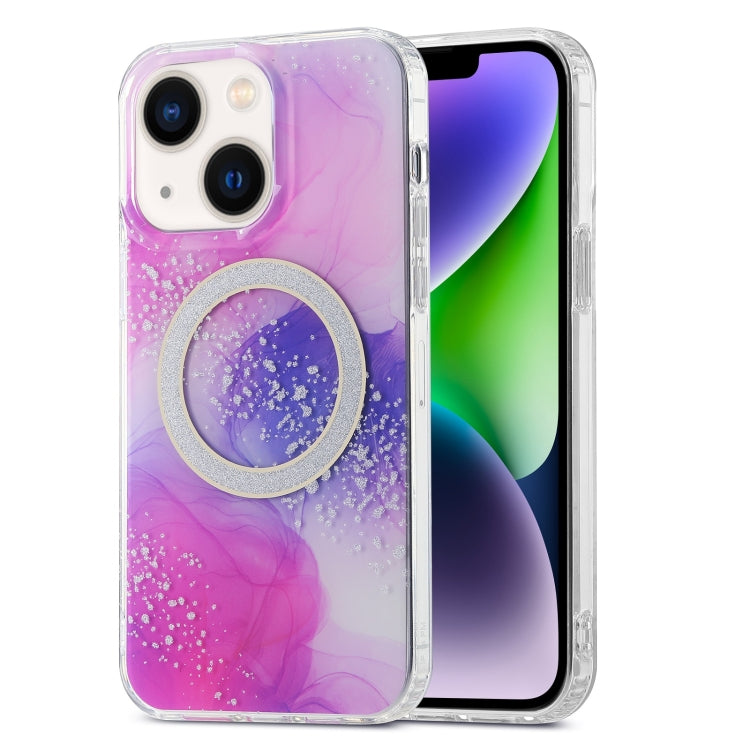 Dual-side IMD Marble Magsafe Phone Case, For iPhone 15 Pro Max, For iPhone 14, For iPhone 15 Pro, For iPhone 14 Pro, For iPhone 15 Plus, For iPhone 14 Pro Max
