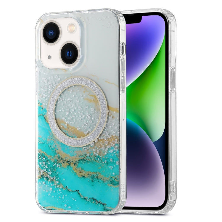 Dual-side IMD Marble Magsafe Phone Case, For iPhone 15 Pro Max, For iPhone 14, For iPhone 15 Pro, For iPhone 14 Pro, For iPhone 15 Plus, For iPhone 14 Pro Max