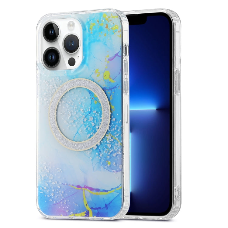 Dual-side IMD Marble Magsafe Phone Case, For iPhone 13 Pro Max, For iPhone 15, For iPhone 13 Pro, For iPhone 13, For iPhone 12, For iPhone 12 Pro Max