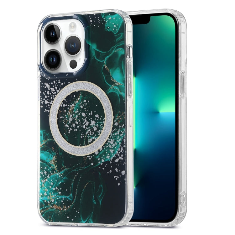 Dual-side IMD Marble Magsafe Phone Case, For iPhone 13 Pro Max, For iPhone 15, For iPhone 13 Pro, For iPhone 13, For iPhone 12, For iPhone 12 Pro Max