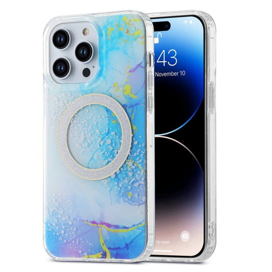 Dual-side IMD Marble Magsafe Phone Case, For iPhone 15 Pro Max, For iPhone 14, For iPhone 15 Pro, For iPhone 14 Pro, For iPhone 15 Plus, For iPhone 14 Pro Max