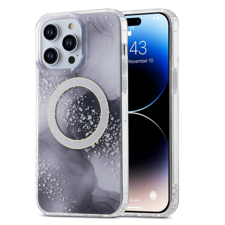 Dual-side IMD Marble Magsafe Phone Case, For iPhone 15 Pro Max, For iPhone 14, For iPhone 15 Pro, For iPhone 14 Pro, For iPhone 15 Plus, For iPhone 14 Pro Max