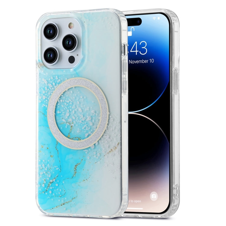 Dual-side IMD Marble Magsafe Phone Case, For iPhone 15 Pro Max, For iPhone 14, For iPhone 15 Pro, For iPhone 14 Pro, For iPhone 15 Plus, For iPhone 14 Pro Max