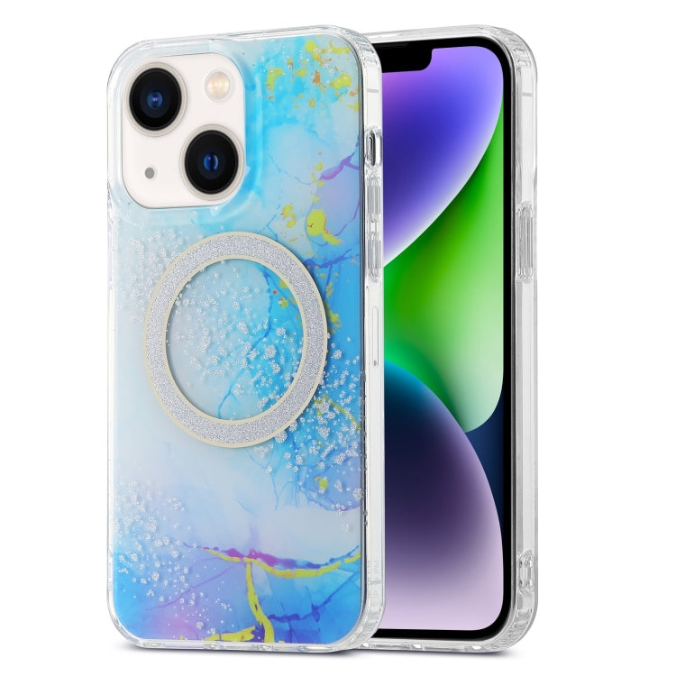 Dual-side IMD Marble Magsafe Phone Case, For iPhone 15 Pro Max, For iPhone 14, For iPhone 15 Pro, For iPhone 14 Pro, For iPhone 15 Plus, For iPhone 14 Pro Max