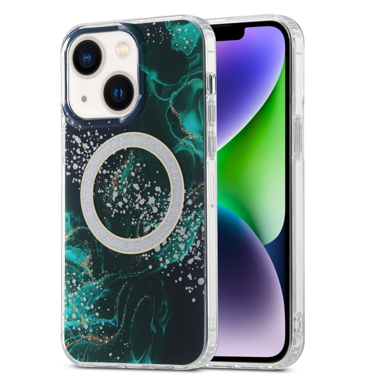 Dual-side IMD Marble Magsafe Phone Case, For iPhone 15 Pro Max, For iPhone 14, For iPhone 15 Pro, For iPhone 14 Pro, For iPhone 15 Plus, For iPhone 14 Pro Max
