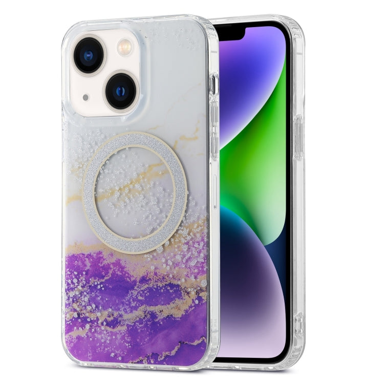 Dual-side IMD Marble Magsafe Phone Case, For iPhone 13 Pro Max, For iPhone 15, For iPhone 13 Pro, For iPhone 13, For iPhone 12, For iPhone 12 Pro Max