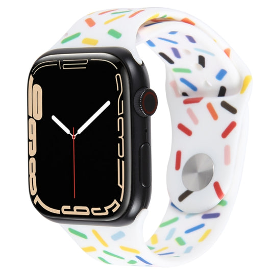Rainbow Raindrops Silicone Watch Band, For Apple Watch 42mm, For Apple Watch 38mm