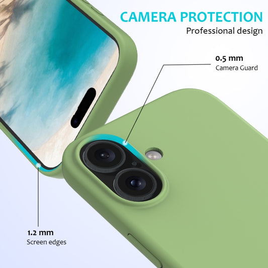 Solid Color Silicone Phone Case, For iPhone 16, For iPhone 15 Pro Max, For iPhone 15 Pro, For iPhone 15 Plus
