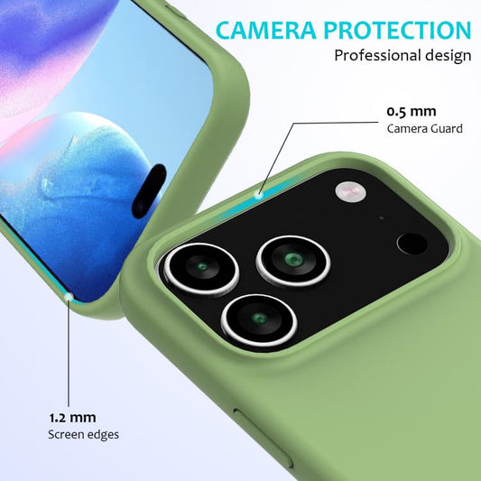 Solid Color Silicone Phone Case, For iPhone 18 Pro / 17 Pro, For iPhone 18 Pro Max / 17 Pro Max, For iPhone 17e / 16e, For iPhone 17