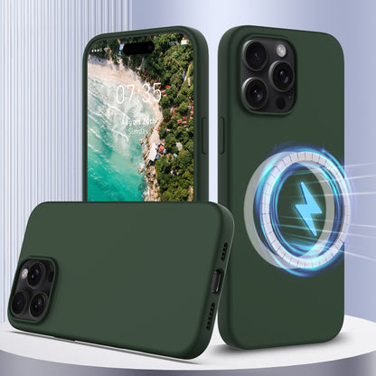 Shockproof Silicone Magsafe Phone Case, For iPhone 16 Pro Max, For iPhone 16 Pro, For iPhone 16 Plus, For iPhone 16, For iPhone 15 Pro Max