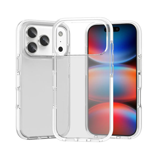 Two-color Shockproof High Transparency TPU Phone Case, For iPhone 17 Pro Max, For iPhone 17 Pro, For iPhone 17, For iPhone Air, For iPhone 16 Pro Max, For iPhone 16 Pro, For iPhone 16 Plus, For iPhone 16, For iPhone 15 Pro Max, For iPhone 15 Pro