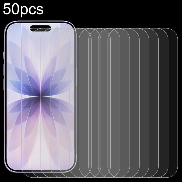 50pcs 0.26mm 9H 2.5D High Aluminum Tempered Glass Film, For iPhone 17 Pro Max, For iPhone 17 Pro / 17, For iPhone Air, For iPhone 16e / 13 / 13 Pro, For iPhone 16 Pro Max, For iPhone 16 Pro, For iPhone 16 Plus, For iPhone 16                            ...