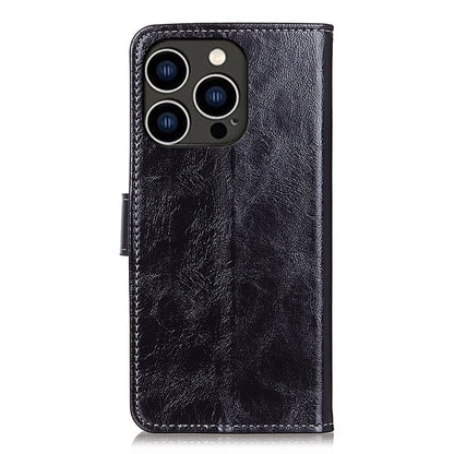 Retro Crazy Horse Texture Horizontal Flip Leather Phone Case, For iPhone 15 Pro Max, For iPhone 15 Pro, For iPhone 15 Plus, For iPhone 15
