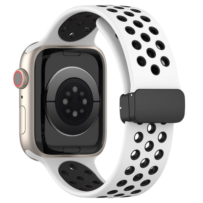 Magnetic Buckle Silicone Watch Band, For Apple Watch Ultra 49mm, For Apple Watch SE 2023 44mm, For Apple Watch 8 41mm