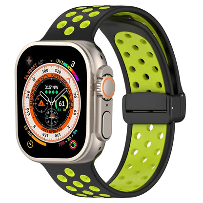 Magnetic Buckle Silicone Watch Band, For Apple Watch Ultra 49mm, For Apple Watch SE 2023 44mm, For Apple Watch 8 41mm
