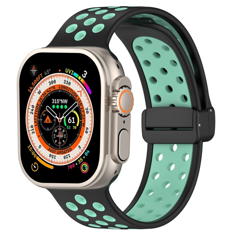 Magnetic Buckle Silicone Watch Band, For Apple Watch Ultra 49mm, For Apple Watch SE 2023 44mm, For Apple Watch 8 41mm