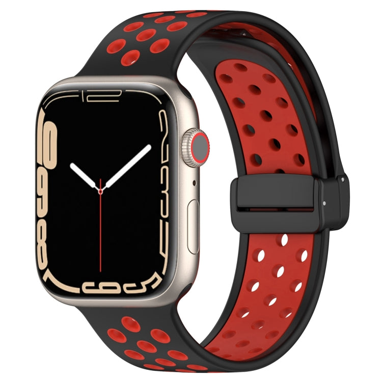 Magnetic Buckle Silicone Watch Band, For Apple Watch SE 2023 44mm, For Apple Watch Ultra 49mm, For Apple Watch 8 41mm