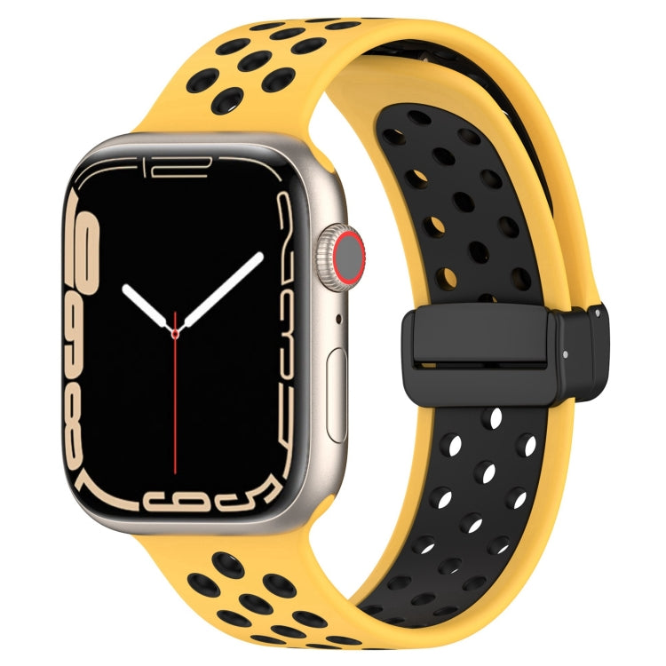 Magnetic Buckle Silicone Watch Band, For Apple Watch SE 2023 44mm, For Apple Watch Ultra 49mm, For Apple Watch 8 41mm