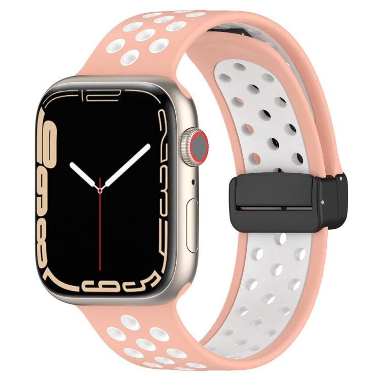 Magnetic Buckle Silicone Watch Band, For Apple Watch SE 2023 40mm, For Apple Watch 8 45mm, For Apple Watch Ultra 2 49mm