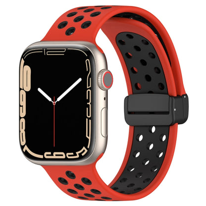 Magnetic Buckle Silicone Watch Band, For Apple Watch SE 2022 40mm, For Apple Watch Series 9 45mm, For Apple Watch Series 9 41mm