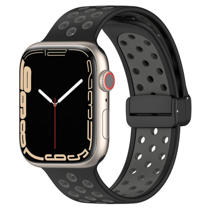 Magnetic Buckle Silicone Watch Band, For Apple Watch SE 2022 44mm, For Apple Watch 7 41mm, For Apple Watch 7 45mm