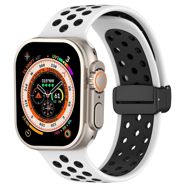 Magnetic Buckle Silicone Watch Band, For Apple Watch SE 2023 40mm, For Apple Watch 8 45mm, For Apple Watch Ultra 2 49mm