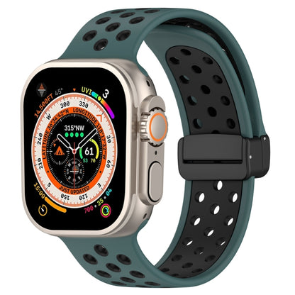 Magnetic Buckle Silicone Watch Band, For Apple Watch SE 2023 40mm, For Apple Watch 8 45mm, For Apple Watch Ultra 2 49mm